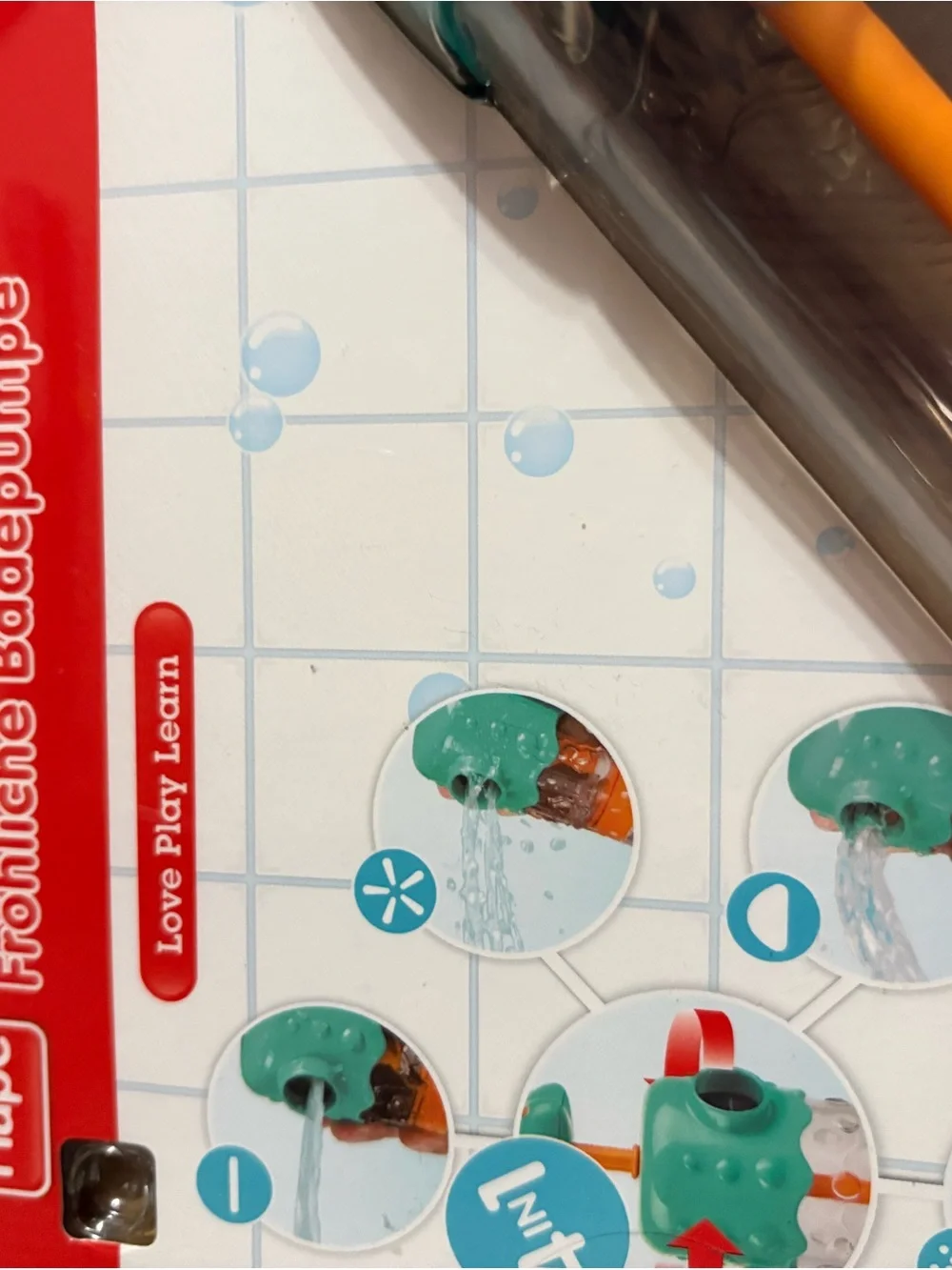 Hape Multi-Spout Sprayer Bath Toy – Teal & Orange
